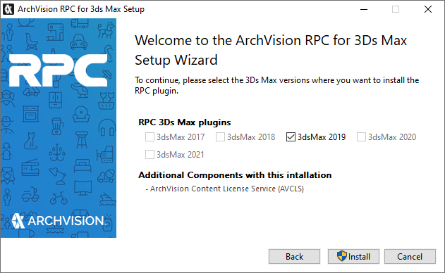 Install RPC 3Ds Max